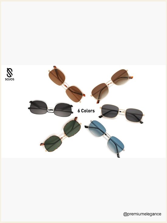 Retro Polarized Oval Sunglasses UV400 Protection Trendy Classic Shades main image 5